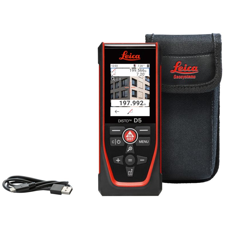 LEICA DISTO D5 Laser-Entfernungsmesser – Präzision & Bluetooth-Verbindung LEICA DISTO D5 Laser-Entfernungsmesser – Präzision & Bluetooth-Verbindung